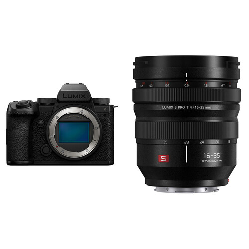Panasonic LUMIX S5 IIX Mirrorless Camera with 16-35mm f/4 Lens Kit (Black)