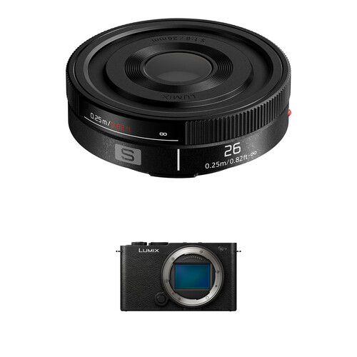 Panasonic LUMIX S9 Mirrorless Camera with 26mm f/8 Lens Kit (Black)