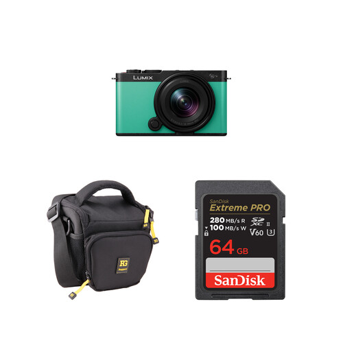 Panasonic LUMIX S9 Mirrorless Camera with 18-40mm f/4.5-6.3 Lens and Basic Bundle (Mint Green)