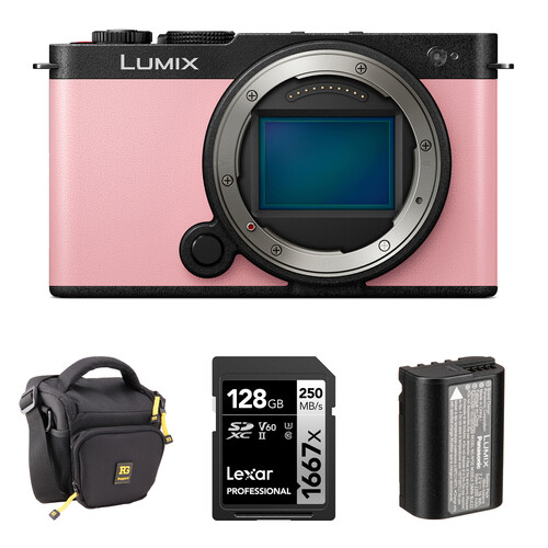 Panasonic LUMIX S9 Mirrorless Camera with Essentials+ Kit (Sakura Pink)