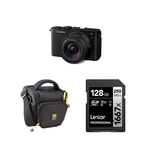 Panasonic LUMIX S9 Mirrorless Camera with 18-40mm f/4.5-6.3 Lens and Basic Bundle (Jet Black)