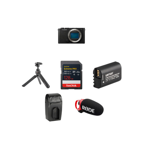 Panasonic LUMIX S9 Mirrorless Camera with Content Creation Kit (Black)
