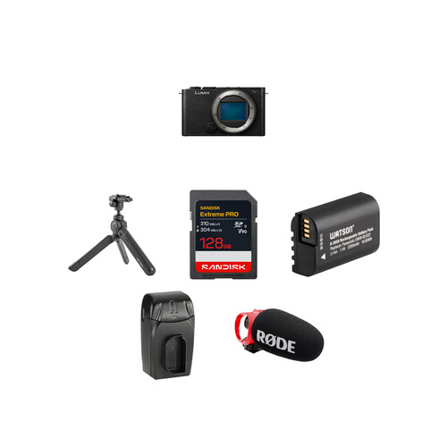 Panasonic LUMIX S9 Mirrorless Camera with Content Creation Kit (Black)