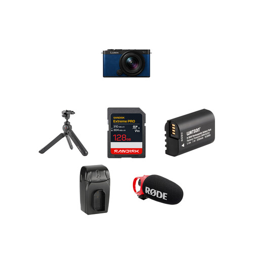 Panasonic LUMIX S9 Mirrorless Camera and 18-40mm f/4.5-6.3 Lens and Content Creation Kit (Night Blue)