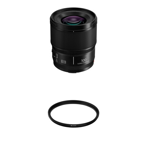 Panasonic LUMIX S 100mm f/2.8 Macro Lens with UV Filter Kit (L-Mount)
