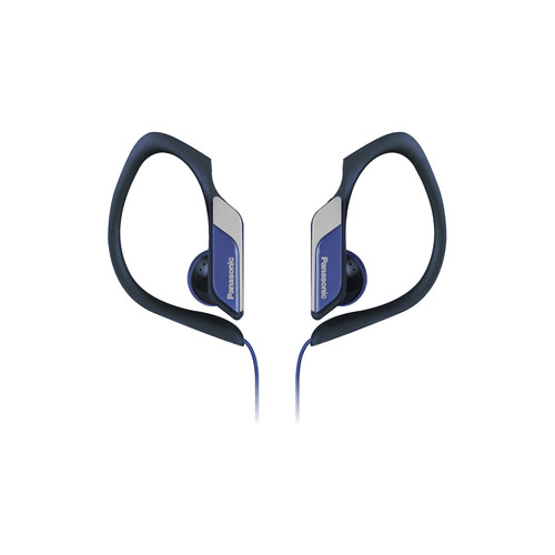 Panasonic HS34 Water- and Sweat-Resistant Sports Earbud Headphones (Blue)