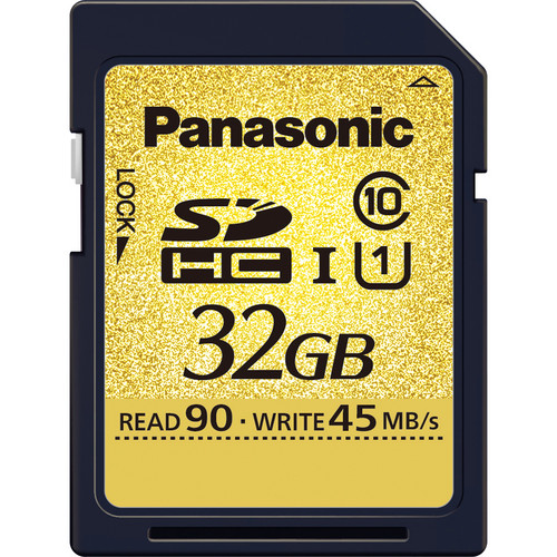 Panasonic 32GB SDHC Memory Card Gold Series Class 10