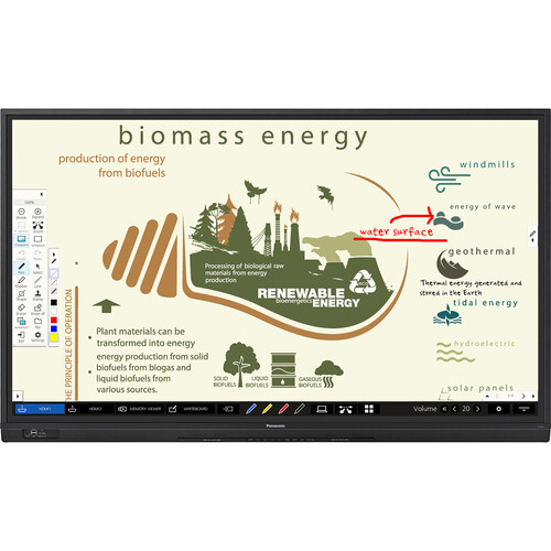 Panasonic BQ1 65" Class 4K UHD Touchscreen Education LED Display
