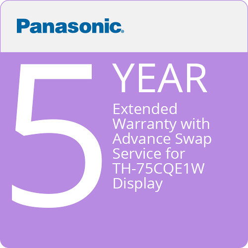 Panasonic 5-Year Extended Warranty for TH-75CQE1W Display