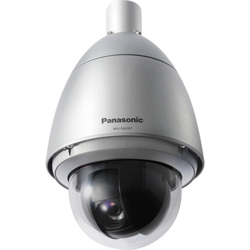 Panasonic WV-SW397A Super Dynamic Weather-Resistant HD PTZ Dome Network Camera with Rain Wash Coating