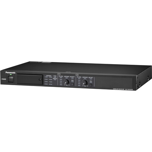 Panasonic WX-SR202DN Dual-Channel Digital Wireless Receiver with Dante (1.9 GHz)
