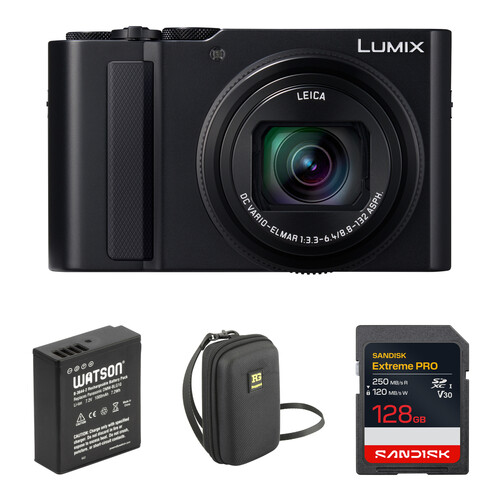 Panasonic ZS300 Digital Camera with Accessories Kit (Black)