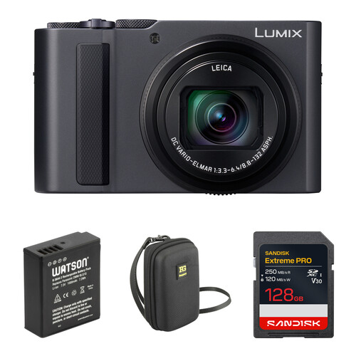 Panasonic ZS300 Digital Camera with Accessories Kit (Silver)