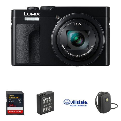 Panasonic ZS99 Digital Camera with Basic Bundle (Black)