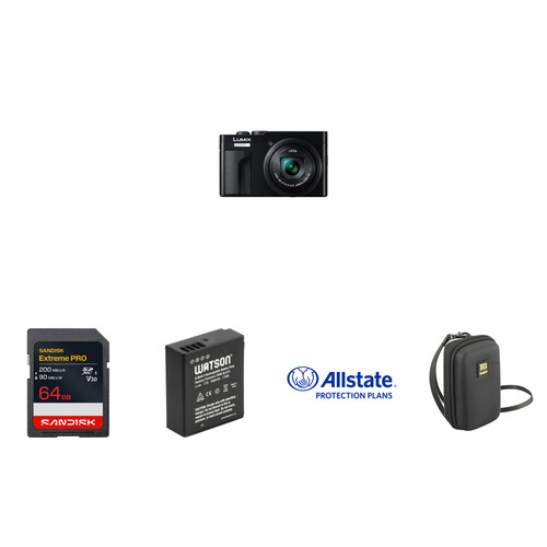 Panasonic ZS99 Digital Camera with Protection & Power Kit (Black)