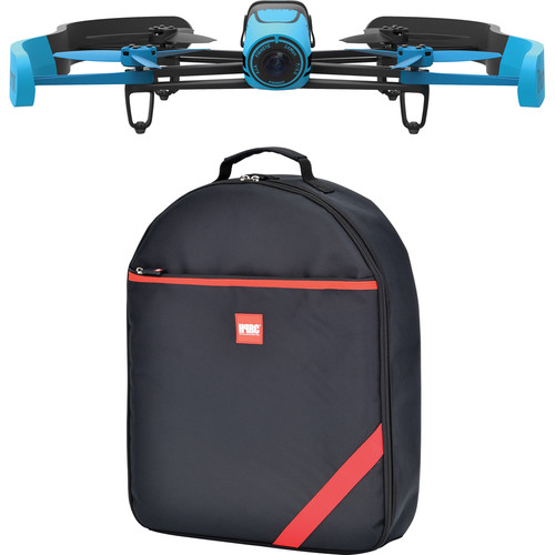 Parrot BeBop Drone Quadcopter with Backpack Bundle (Blue)