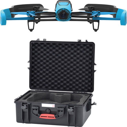 Parrot BeBop Drone Quadcopter with Hard Case Bundle (Blue)