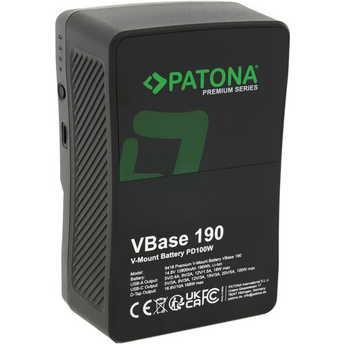PATONA Premium VBase 190 Battery (V-Mount, 190Wh)