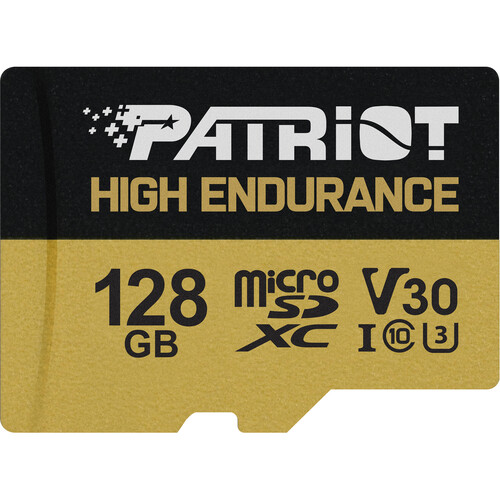 Patriot 128GB EP Series High Endurance microSDXC Memory Card with SD Adapter
