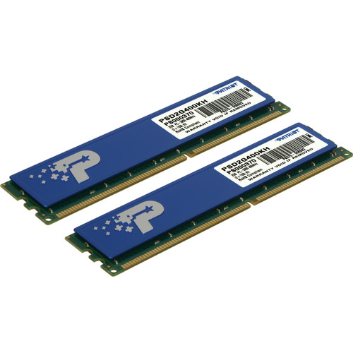 Patriot Signature Line 2GB (2 x 1GB) DDR PC3200 DIMM PSD2G400KH