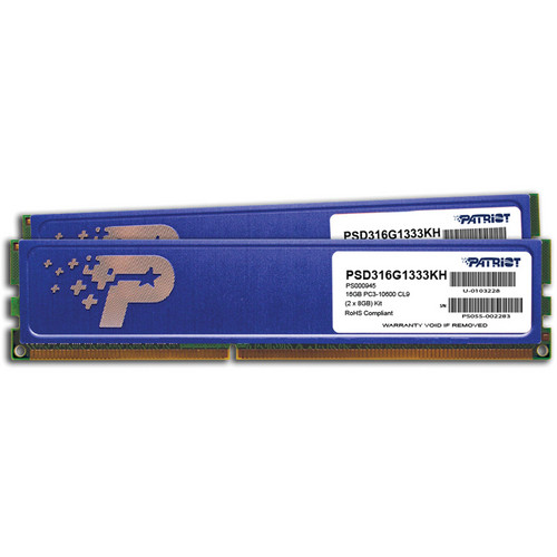 Patriot Signature Line 16GB (2 x 8GB) DDR3 Memory Module Kit with Heat Shield