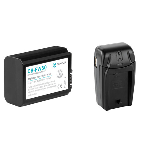 Pawa NP-FW50 Lithium-Ion Battery & Compact AC/DC Charger Kit