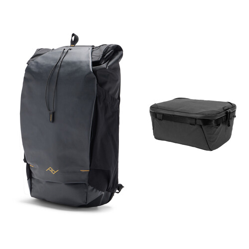 Peak Design Outdoor Backpack and Small Camera Cube Kit (Black, 25L)