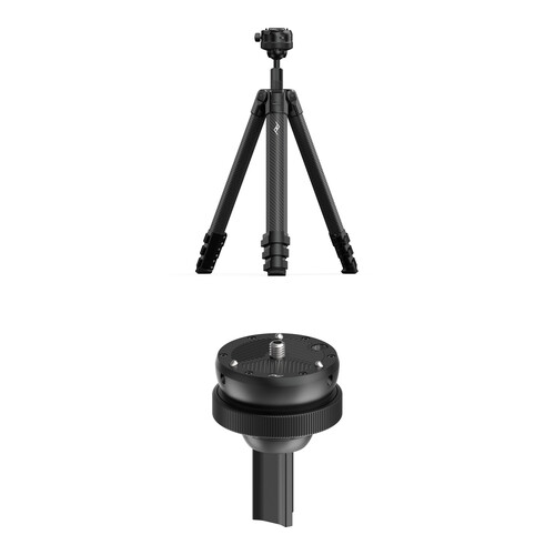 Peak Design Pro Carbon Fiber Tripod with Ball Head and Pro Leveling Base Kit (Black)
