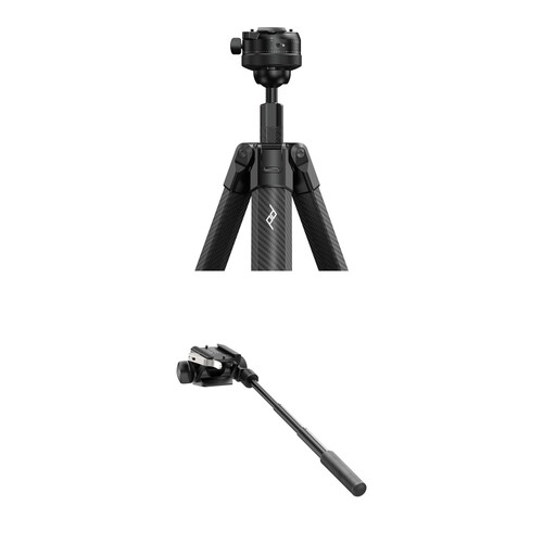 Peak Design Pro Lite Carbon Fiber Tripod with Ball Head and Tilt Mod Adapter Kit (Black)