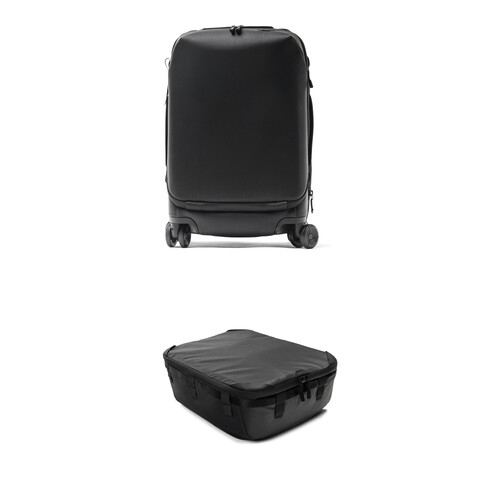Peak | Amazon.com Xラージ ローラープロキャリーオン&カメラキューブV2 Design Peak Design Expandable Black, Carry-On, Pro Roller 旅行かばん・小分けバッグ