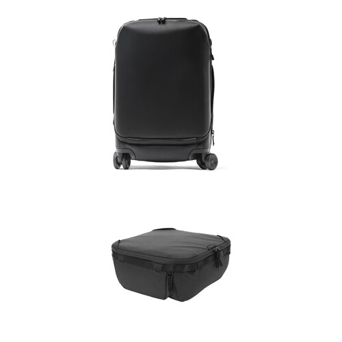 Peak Design Roller Pro Carry-On with Medium V2 Cube Kit (Black)