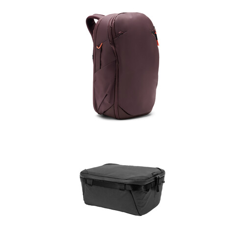 Peak Design Travel Backpack with Small/Medium Camera Cube V2 Kit (Eclipse, 30L)