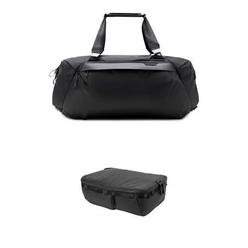 Peak Design Travel Duffel with Large Camera Cube V2 Kit (Black, 50L)