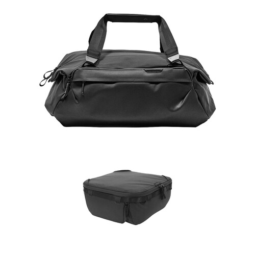 Peak Design Travel Duffel with Medium Camera Cube V2 Kit (Black, 35L)