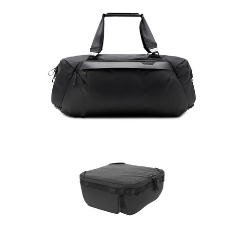 Peak Design Travel Duffel with Medium Camera Cube V2 Kit (Black, 50L)