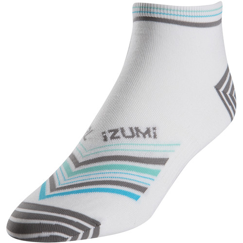 Pearl Izumi Women's ELITE Low Socks (Medium, Strip Stripe Gray)