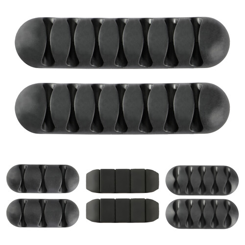 Pearstone 3-, 4-, 5-, and 7-Slot Silicone Cable Organizer Kit