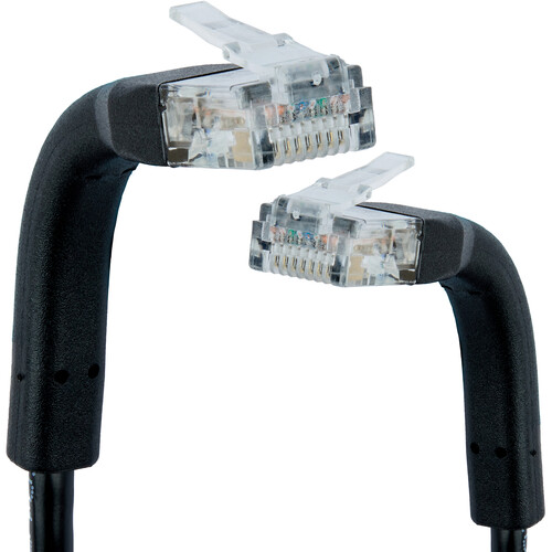 Pearstone Flexus Cat 6 Patch Cable (Black, 10', 25-Pack)