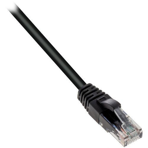 Pearstone Cat 6 Snagless Network Patch Cable (Black, 25', 25-Pack)