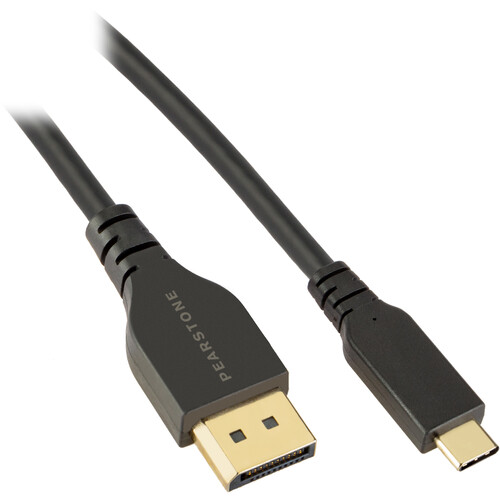 Pearstone USB Type-C Male to DisplayPort Male 8K Cable (10')