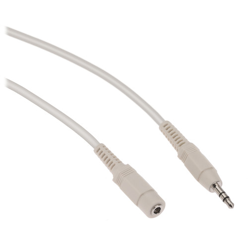 Pearstone 3.5mm Stereo Male to Female Extension Cable (White, 10')