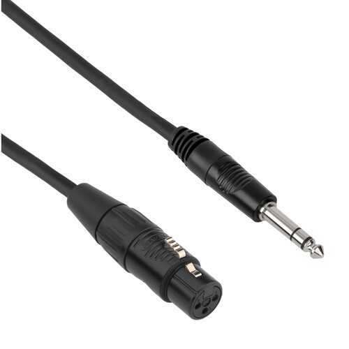 Pearstone PM Series 1/4" TRS Male to XLR Female Professional Interconnect Cable (50')