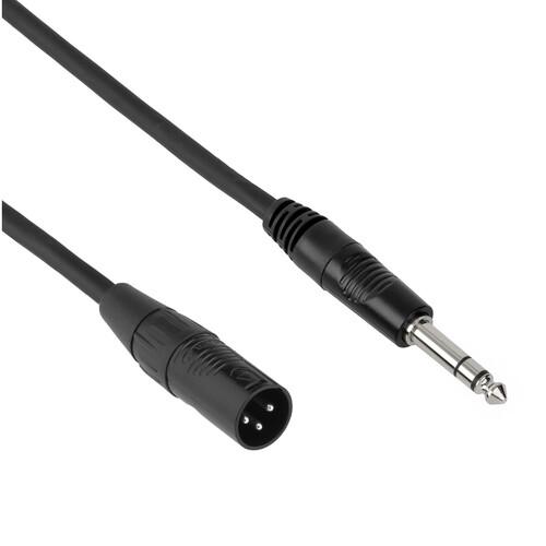 Pearstone PM Series 1/4" TRS Male to XLR Male Professional Interconnect Cable (50')