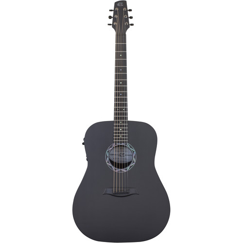 Peavey Legacy Acoustic Guitar with Electronics (Satin Black / Raw Carbon Fiber Top)