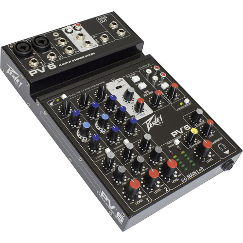 Peavey PV 6 Mixing Console 03612570 B&H Photo Video