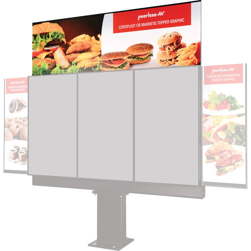 Peerless-AV Topper for 3-Panel Outdoor Digital Menu Board Kiosk