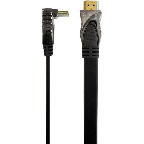 Peerless-AV SLW-HDRZ05 Slimline Right-Angle HDMI Cable with 270 Connector (Black)