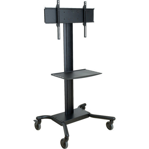 Peerless-AV SmartMount SR560M-AW Antimicrobial Universal Flat Wall Mount Cart for 32 to 65" LCD and Plasma Flat Panel Displays (White)