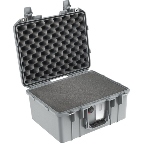Pelican 1507AirWF Hard Carry Case with Foam Insert and Liner (Silver)