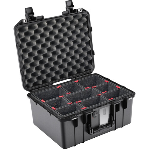 Pelican 1507AirTP Hard Carry Case with TrekPak Divider Insert (Black)